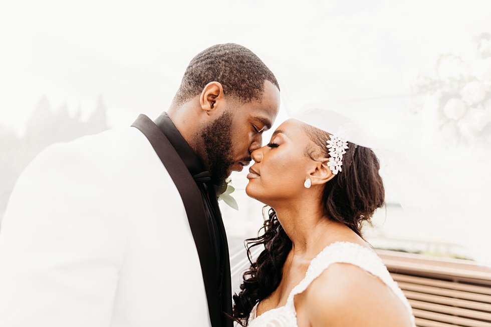  Rooftop bride and groom portraits at 21c hotel louisville, kentucky.  